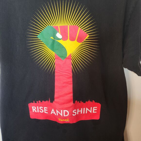 Diamond Supply Co. Rise And Shine Short Sleeve Shirt Men's Large Made In USA 504 - Picture 4 of 8